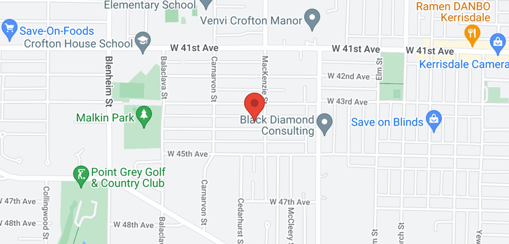 map of 2915 W 44TH AVENUE